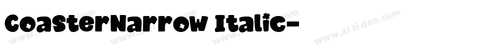 CoasterNarrow Italic字体转换